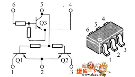 The inside circuit diagram of TIP131 and TIP132 crystal triode