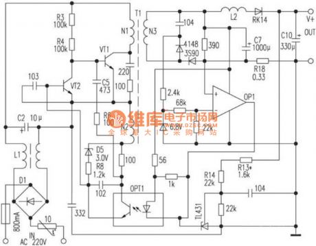 Mini Switch Power Charger Circuit Diagram