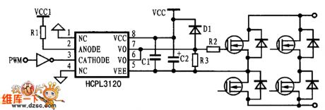 Insulation Drive Circuit Diagram with HCPL3120