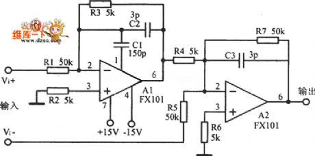 Differential Amplifier Circuit with 100V input voltage