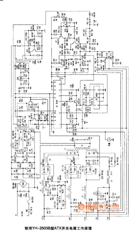 Galaxy YH-2503B-type Switching Power Supply Circuit Diagram