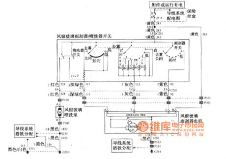 Buick GL8 Fuel Injector and Wiper Circuit Diagram
