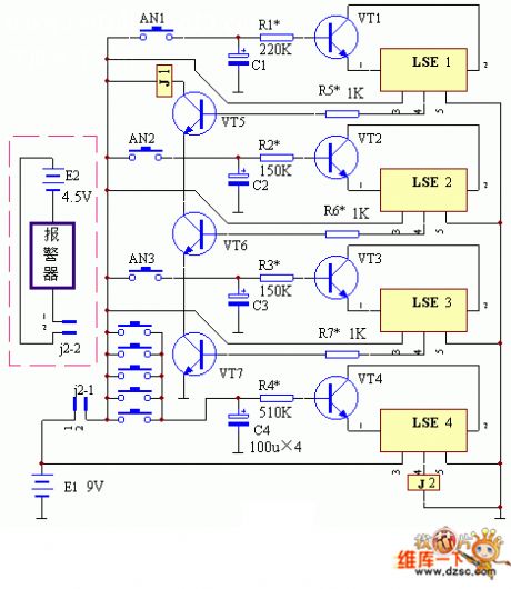 Password Electronic Switch Circuit Diagram