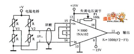 Resistance Bridge Amplifying Circuit With High Performance