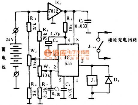 Uninterruptible Power Supply Battery Voltage Monitor Circuit Diagram
