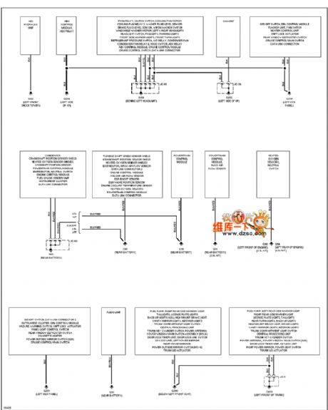 Mazda 626 GND distribution circuit diagram