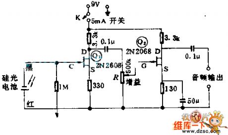 Light modulator receive circuit diagram