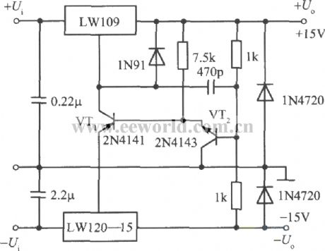±15V Tracking regulated voltage power supply No.1