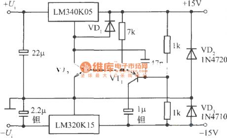 ±15V Tracking regulated voltage power suppy No.4
