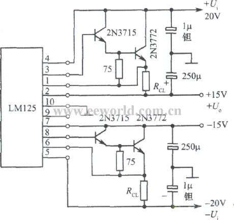 ±15V Double tracking regulated voltage power supply