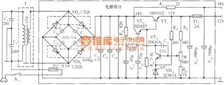 12V、18V Twin channel regulated voltage power supply circuit