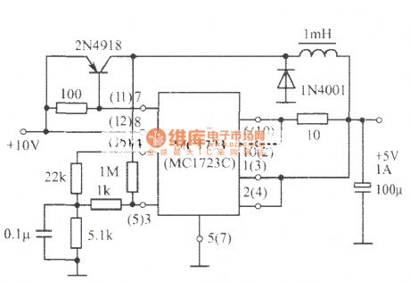5V、1A Switch regulated voltage power supply