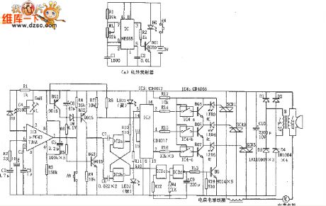 Infrared automatic tap controller circuit