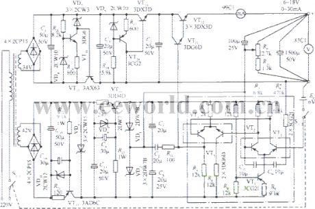 6～18V Precision regulated voltage power supply circuit