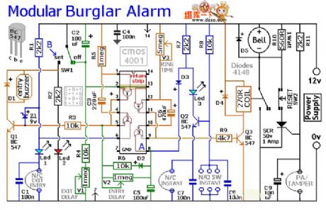 ATS anti-thief system circuit diagram