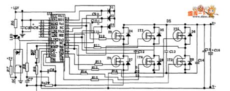 Main power system and drive circuit diagram