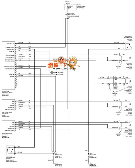 Cadillac deville air bag circuit diagram