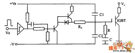 Direct drive circuit diagram with plus-minus voltage bias