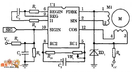 Orthogonal moving-magnet simulated watch movements drive circuit diagram