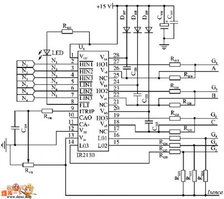 Preceding stage of power tube drive circuit diagram