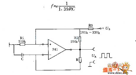 Simple square wave generator circuit
