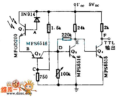 20 kbps light receiving circuit diagram