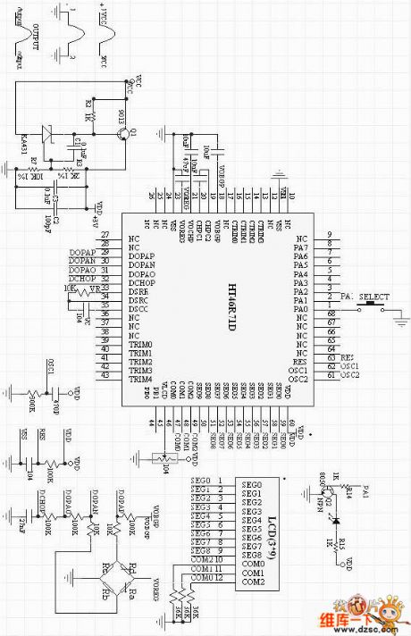 Tire pressure gauge circuit diagram