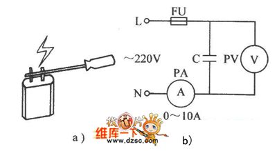 The high - tension condenser quality judging circuit diagram