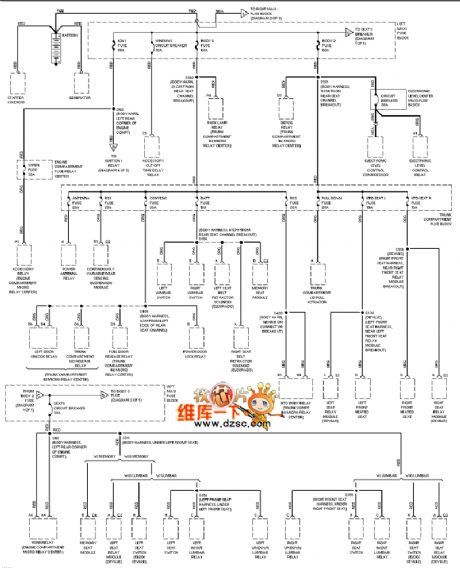 Cadillac deville power distribution circuit diagram 1