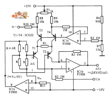 Serviceable bridge amplifier circuit