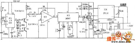 Home-use fan IR remote control circuit