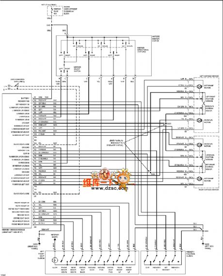 Cadillac deville memory chair rearview mirror circuit diagram 2