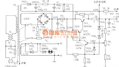 120V Regulated voltage power supply circuit