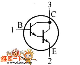 The inside circuit diagram of MMBT6427LT1 crystal triode