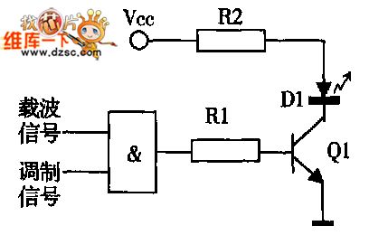 modulation and infrared emission drive circuit diagram