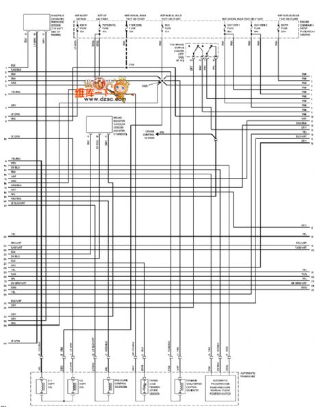 Cadillac deville 4.6L engine performance circuit diagram 1 - Automotive