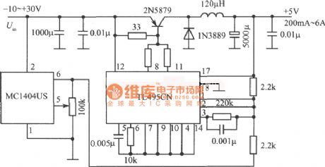 5V、6A Switch fixed power supply circuit diagram