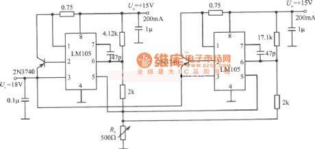 Single control regulated voltage circuit diagram 1