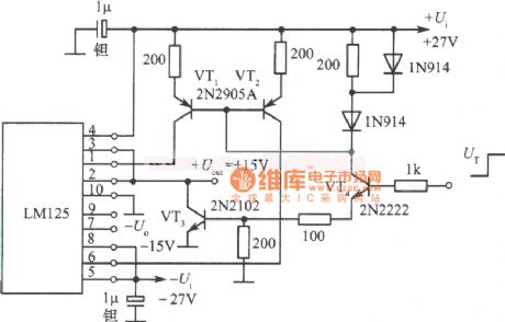 TTL Logic level controled double tracking regulators voltage power supply circuit diagram