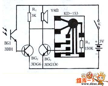 Photosensitive fuel gas annunciator circuit