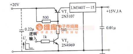Logic level controled fixed power-supply circuits diagram