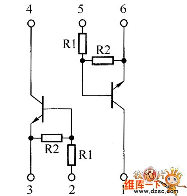 Crystal triode IMH1A、IMH2A、IMH9A inside circuit diagram