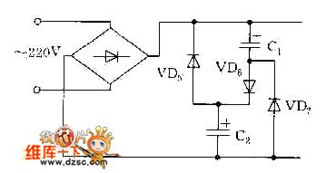 Protect circuit diagram of filter capacitor in electronic rectifier