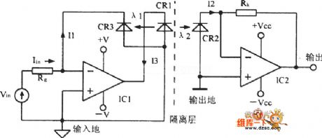 Isolation amplifier 3650 circuit