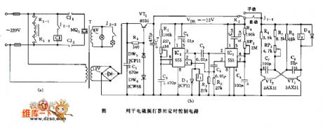 555 Timing control circuit diagram