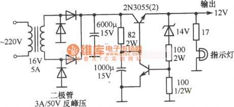 12V simple regulators circuit diagram three