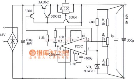 No APS required 10～15V regulators power supply circuit diagram