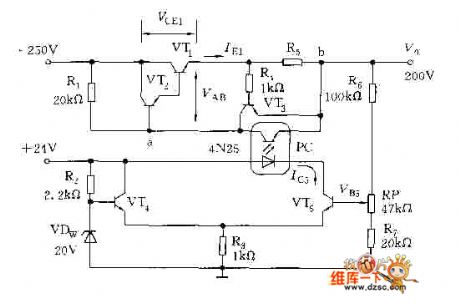 Fixed High Voltage Power-Supply Circuit diagram