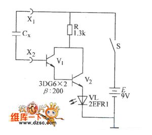 Capacitor measuring circuit diagram