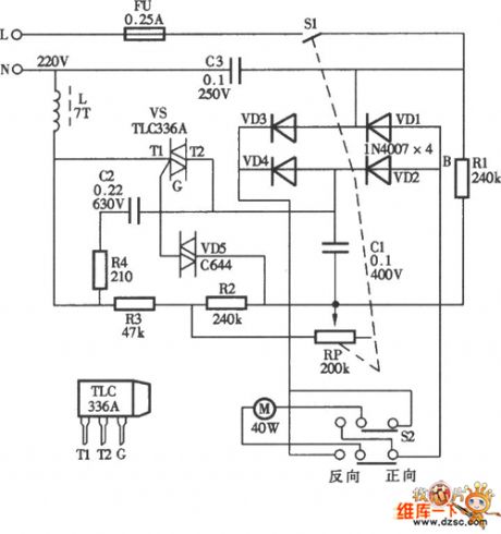 Beelink tumbling-type massor circuit diagram